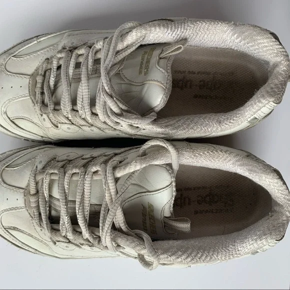 Sketchers Vintage Original Shape Up Toning Sneakers In White - Picture 7 of 9